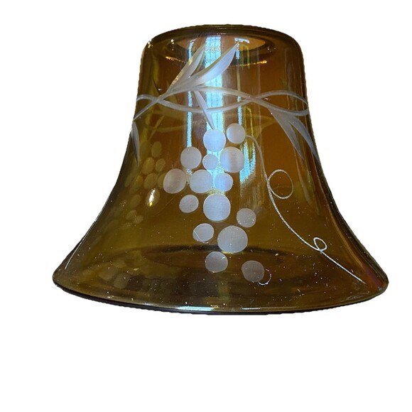 Yankee Candle Jar Candle Shade/Topper Green Cut Glass Grapes - Picture 1 of 4